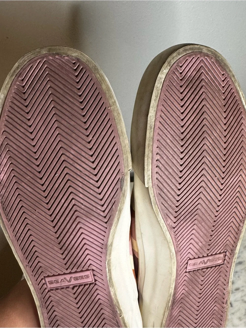 Seavees x Cecile Gariepy Hawthorne Slip On Shoes Mens Size 8.5 Fabric Upper Camo